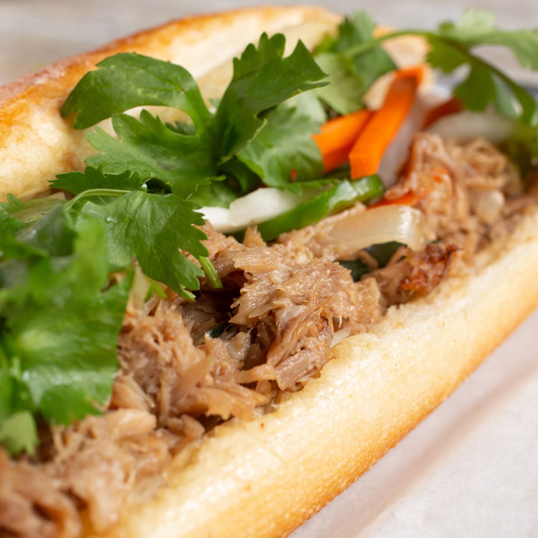 Asian BBQ Pull Pork Banh mi