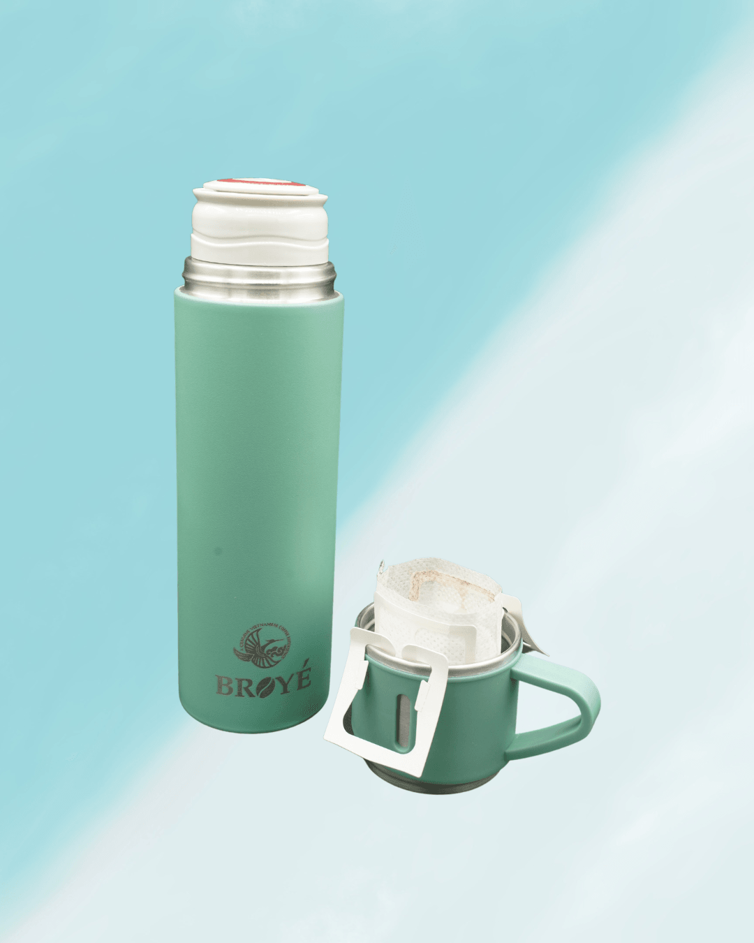 Broyé Thermos Bottle 12 hours (500ml) with mug - Broyé Cafe & Bakery