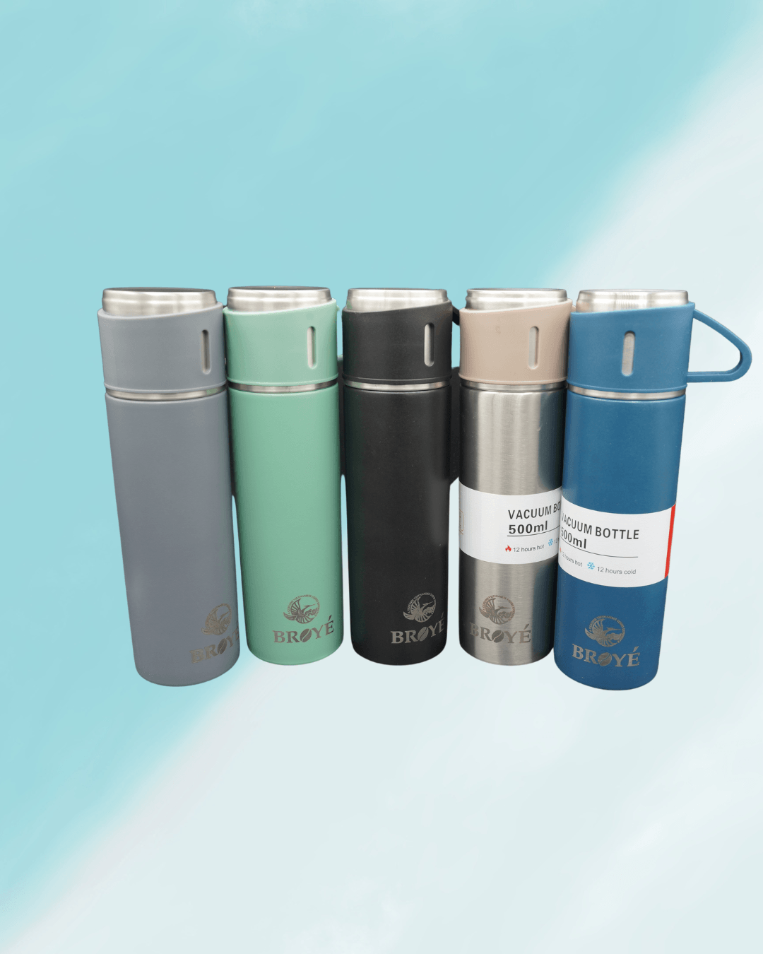 Broyé Thermos Bottle 12 hours (500ml) with mug - Broyé Cafe & Bakery