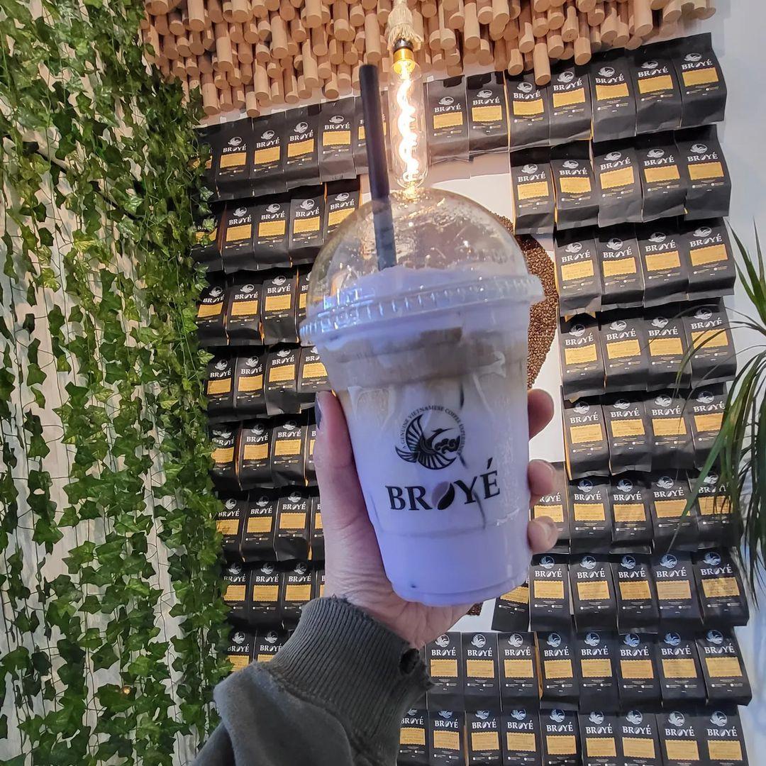 Ube Haze Latte - Broyé Cafe & Bakery