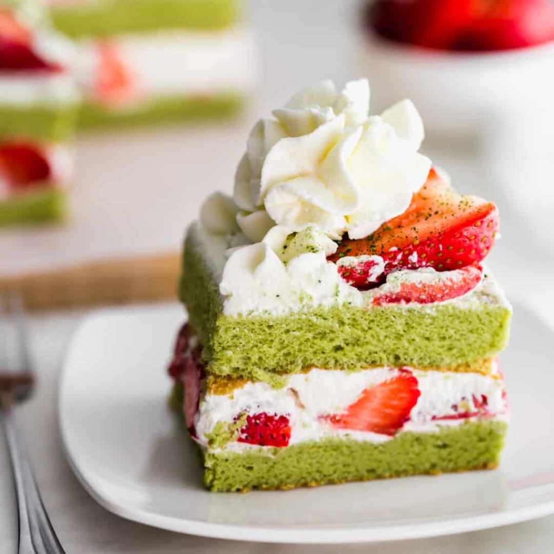 Matcha Strawberry Shortcake